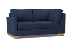 Tuxedo Left Arm Corner Loveseat :: Leg Finish: Natural / Configuration: LAF - Chaise on the Left