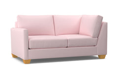 Tuxedo Left Arm Corner Loveseat :: Leg Finish: Natural / Configuration: LAF - Chaise on the Left