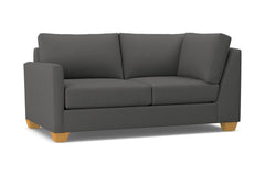 Tuxedo Left Arm Corner Loveseat :: Leg Finish: Natural / Configuration: LAF - Chaise on the Left