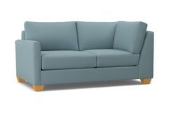 Tuxedo Left Arm Corner Loveseat :: Leg Finish: Natural / Configuration: LAF - Chaise on the Left