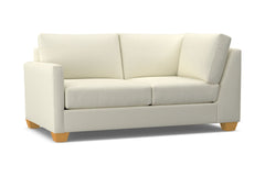 Tuxedo Left Arm Corner Loveseat :: Leg Finish: Natural / Configuration: LAF - Chaise on the Left