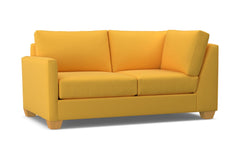 Tuxedo Left Arm Corner Loveseat :: Leg Finish: Natural / Configuration: LAF - Chaise on the Left