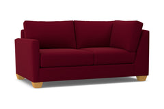 Tuxedo Left Arm Corner Loveseat :: Leg Finish: Natural / Configuration: LAF - Chaise on the Left