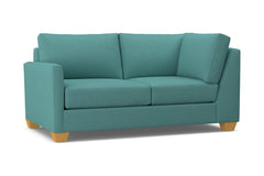 Tuxedo Left Arm Corner Loveseat :: Leg Finish: Natural / Configuration: LAF - Chaise on the Left