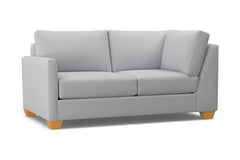 Tuxedo Left Arm Corner Loveseat :: Leg Finish: Natural / Configuration: LAF - Chaise on the Left