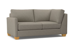 Tuxedo Left Arm Corner Loveseat :: Leg Finish: Natural / Configuration: LAF - Chaise on the Left