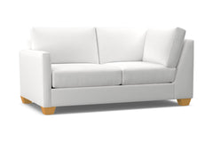 Tuxedo Left Arm Corner Loveseat :: Leg Finish: Natural / Configuration: LAF - Chaise on the Left