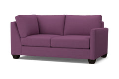 Tuxedo Right Arm Corner Loveseat :: Leg Finish: Espresso / Configuration: RAF - Chaise on the Right