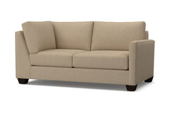 Tuxedo Right Arm Corner Loveseat :: Leg Finish: Espresso / Configuration: RAF - Chaise on the Right