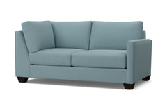 Tuxedo Right Arm Corner Loveseat :: Leg Finish: Espresso / Configuration: RAF - Chaise on the Right