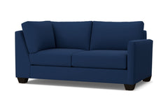 Tuxedo Right Arm Corner Loveseat :: Leg Finish: Espresso / Configuration: RAF - Chaise on the Right