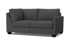 Tuxedo Right Arm Corner Loveseat :: Leg Finish: Espresso / Configuration: RAF - Chaise on the Right