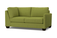 Tuxedo Right Arm Corner Loveseat :: Leg Finish: Espresso / Configuration: RAF - Chaise on the Right