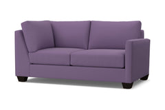 Tuxedo Right Arm Corner Loveseat :: Leg Finish: Espresso / Configuration: RAF - Chaise on the Right