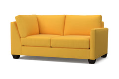 Tuxedo Right Arm Corner Loveseat :: Leg Finish: Espresso / Configuration: RAF - Chaise on the Right