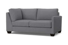 Tuxedo Right Arm Corner Loveseat :: Leg Finish: Espresso / Configuration: RAF - Chaise on the Right