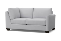 Tuxedo Right Arm Corner Loveseat :: Leg Finish: Espresso / Configuration: RAF - Chaise on the Right