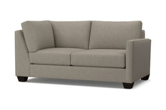 Tuxedo Right Arm Corner Loveseat :: Leg Finish: Espresso / Configuration: RAF - Chaise on the Right