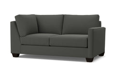 Tuxedo Right Arm Corner Loveseat :: Leg Finish: Espresso / Configuration: RAF - Chaise on the Right