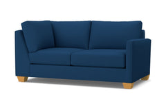 Tuxedo Right Arm Corner Loveseat :: Leg Finish: Natural / Configuration: RAF - Chaise on the Right