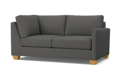 Tuxedo Right Arm Corner Loveseat :: Leg Finish: Natural / Configuration: RAF - Chaise on the Right