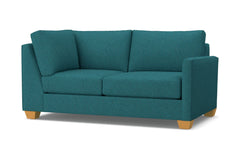 Tuxedo Right Arm Corner Loveseat :: Leg Finish: Natural / Configuration: RAF - Chaise on the Right
