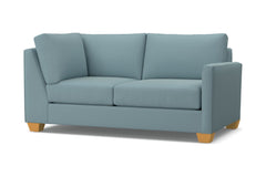 Tuxedo Right Arm Corner Loveseat :: Leg Finish: Natural / Configuration: RAF - Chaise on the Right