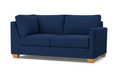 Tuxedo Right Arm Corner Loveseat :: Leg Finish: Natural / Configuration: RAF - Chaise on the Right