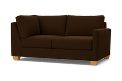 Tuxedo Right Arm Corner Loveseat :: Leg Finish: Natural / Configuration: RAF - Chaise on the Right