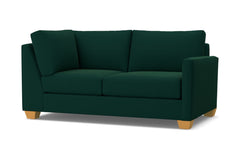 Tuxedo Right Arm Corner Loveseat :: Leg Finish: Natural / Configuration: RAF - Chaise on the Right