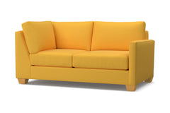 Tuxedo Right Arm Corner Loveseat :: Leg Finish: Natural / Configuration: RAF - Chaise on the Right