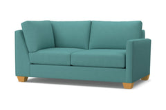 Tuxedo Right Arm Corner Loveseat :: Leg Finish: Natural / Configuration: RAF - Chaise on the Right