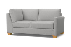 Tuxedo Right Arm Corner Loveseat :: Leg Finish: Natural / Configuration: RAF - Chaise on the Right