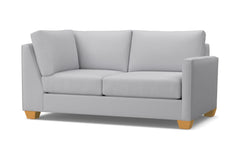 Tuxedo Right Arm Corner Loveseat :: Leg Finish: Natural / Configuration: RAF - Chaise on the Right