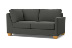 Tuxedo Right Arm Corner Loveseat :: Leg Finish: Natural / Configuration: RAF - Chaise on the Right