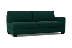 Tuxedo Right Arm Sofa :: Leg Finish: Espresso / Configuration: RAF - Chaise on the Right