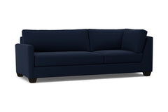 Tuxedo Left Arm Corner Sofa :: Leg Finish: Espresso / Configuration: LAF - Chaise on the Left