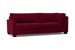 Tuxedo Left Arm Corner Sofa :: Leg Finish: Espresso / Configuration: LAF - Chaise on the Left