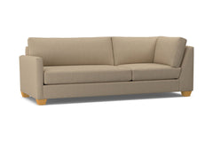 Tuxedo Left Arm Corner Sofa :: Leg Finish: Natural / Configuration: LAF - Chaise on the Left