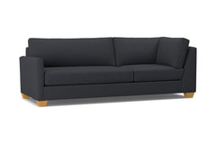 Tuxedo Left Arm Corner Sofa :: Leg Finish: Natural / Configuration: LAF - Chaise on the Left