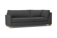 Tuxedo Left Arm Corner Sofa :: Leg Finish: Natural / Configuration: LAF - Chaise on the Left