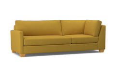 Tuxedo Left Arm Corner Sofa :: Leg Finish: Natural / Configuration: LAF - Chaise on the Left