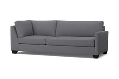 Tuxedo Right Arm Corner Sofa :: Leg Finish: Espresso / Configuration: RAF - Chaise on the Right