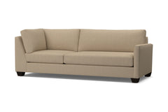 Tuxedo Right Arm Corner Sofa :: Leg Finish: Espresso / Configuration: RAF - Chaise on the Right