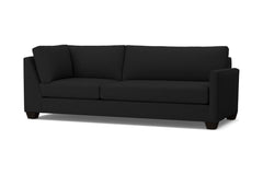 Tuxedo Right Arm Corner Sofa :: Leg Finish: Espresso / Configuration: RAF - Chaise on the Right