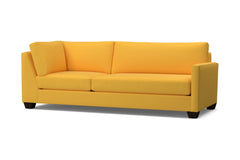 Tuxedo Right Arm Corner Sofa :: Leg Finish: Espresso / Configuration: RAF - Chaise on the Right