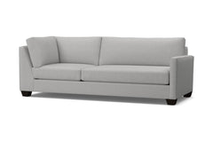 Tuxedo Right Arm Corner Sofa :: Leg Finish: Espresso / Configuration: RAF - Chaise on the Right