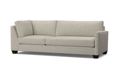 Tuxedo Right Arm Corner Sofa :: Leg Finish: Espresso / Configuration: RAF - Chaise on the Right