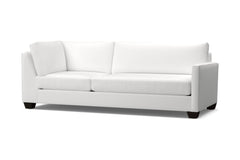 Tuxedo Right Arm Corner Sofa :: Leg Finish: Espresso / Configuration: RAF - Chaise on the Right