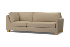 Tuxedo Right Arm Corner Sofa :: Leg Finish: Natural / Configuration: RAF - Chaise on the Right